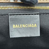 バレンシアガ BALENCIAGA シグネチャーミディアムショッパー 702698 ベージュ×ブラウン ゴールド金具 BBモノグラム・キャンバス ユニセックス ハンドバッグ