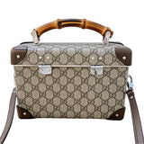 グッチ GUCCI グローブトロッターGGビューティーケース 588351 ベージュ×ブラウン PVCコーティングキャンバス レディース ハンドバッグ