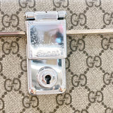 グッチ GUCCI グローブトロッターGGビューティーケース 588351 ベージュ×ブラウン PVCコーティングキャンバス レディース ハンドバッグ