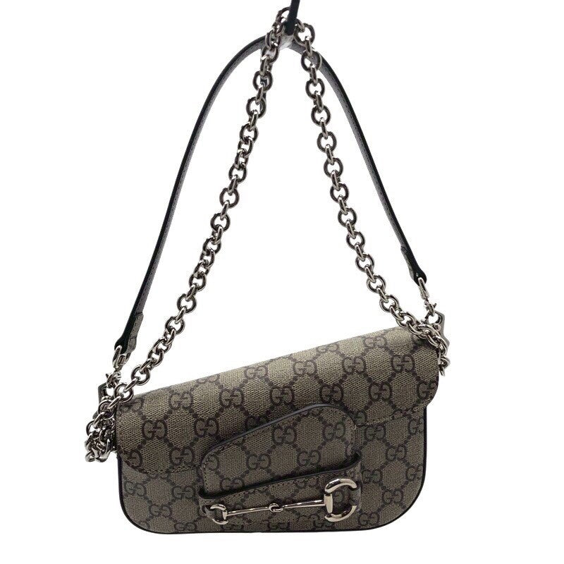 グッチ GUCCI ホースビット1955ミニバッグ 774209 ベージュ×シルバー金具 GGスプリーム レディース ショルダーバッグ