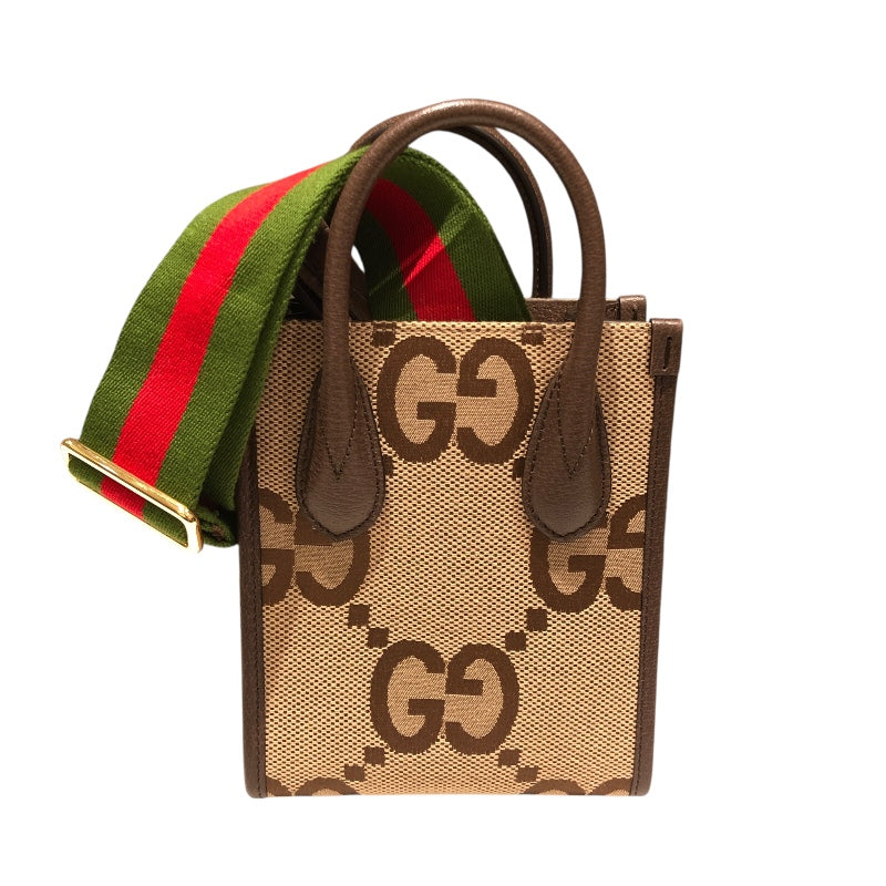 グッチ GUCCI ジャンボGGミニトート 699406 ブラウン ジャンボGGキャンバス レディース ショルダーバッグ