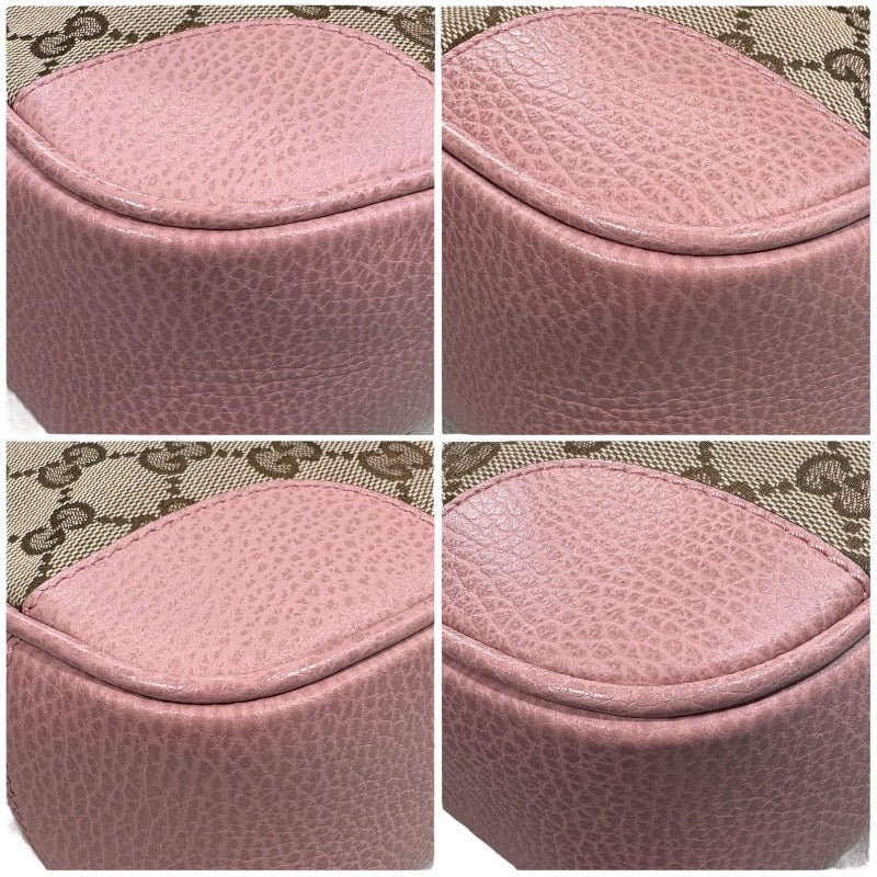グッチ GUCCI GGキャンバスカメラバッグ 449413 ベージュ/ピンク GGキャンバス GGキャンバス レディース ショルダーバッグ