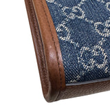 グッチ GUCCI デニム　ミニトートバッグ ネイビー GGデニム レディース ハンドバッグ