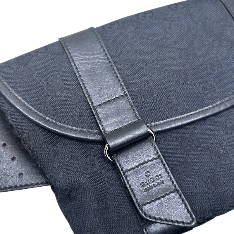 【大特価・早い者勝ち】GUCCI グッチ GGキャンバス ボディバッグ 男女兼用 グッチ GUCCI GGキャンバス ボディバッグ 145851 ブラック GG