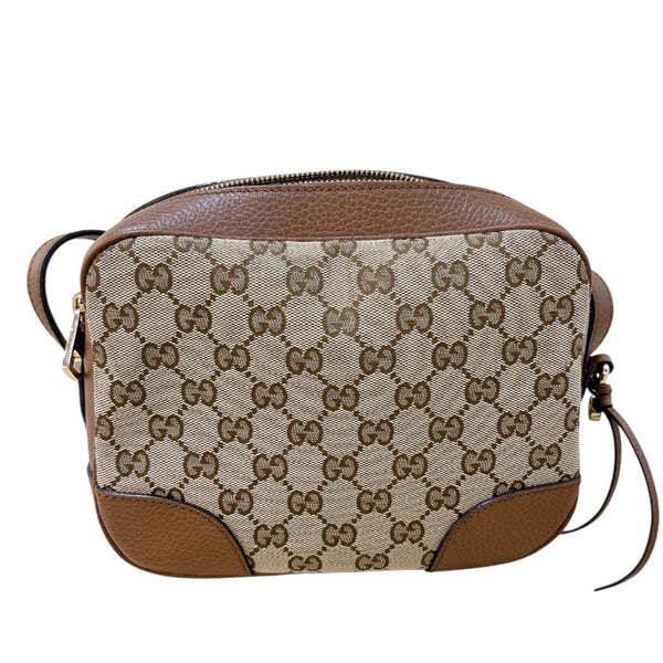 グッチ GUCCI GG キャンバスカメラバッグ 449413 ベージュ×ブラウン GGスプリーム・キャンバス/レザー レディース ショルダーバッグ