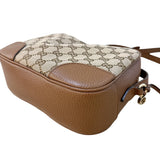 グッチ GUCCI GG キャンバスカメラバッグ 449413 ベージュ×ブラウン GGスプリーム・キャンバス/レザー レディース ショルダーバッグ