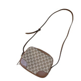 グッチ GUCCI GG キャンバスカメラバッグ 449413 ベージュ×ブラウン GGスプリーム・キャンバス/レザー レディース ショルダーバッグ