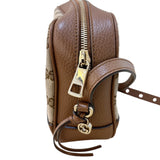 グッチ GUCCI GG キャンバスカメラバッグ 449413 ベージュ×ブラウン GGスプリーム・キャンバス/レザー レディース ショルダーバッグ