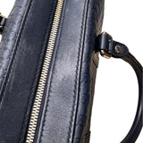 グッチ GUCCI マイクログッチシマ　スモールボストンバッグ ネイビー マイクログッチシマレザー レディース ボストンバッグ