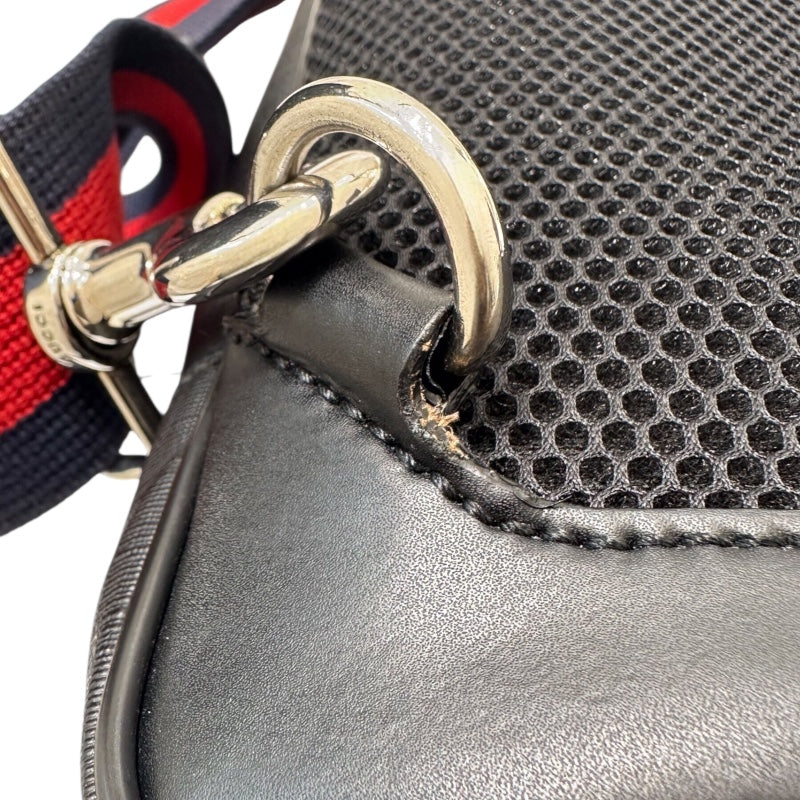 グッチ GUCCI GGスプリーム　スプリングバッグ 478325 ブラック GGスプリーム レザー メンズ ボディバッグ