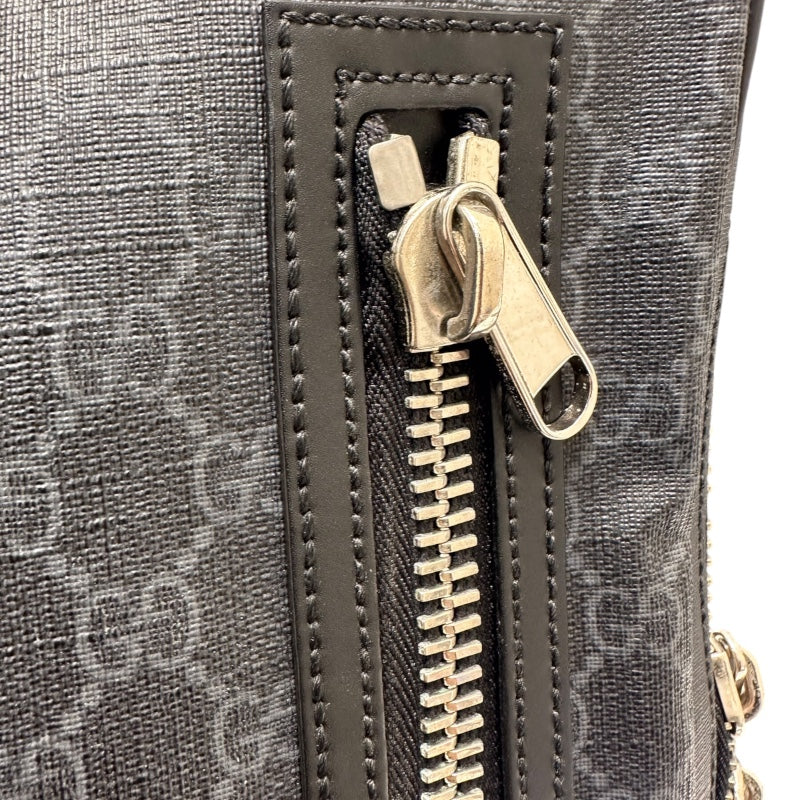 グッチ GUCCI GGスプリーム　スプリングバッグ 478325 ブラック GGスプリーム レザー メンズ ボディバッグ