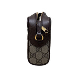 グッチ GUCCI オフィディア　ミニショルダーバッグ ベージュ×エボニー GGスプリーム キャンバス レディース ショルダーバッグ