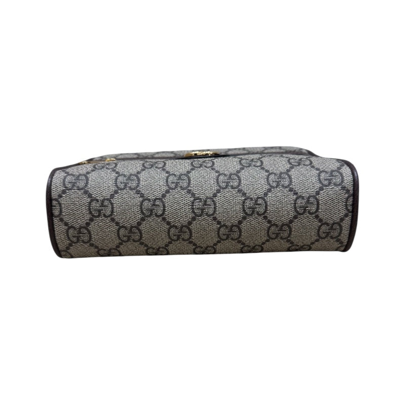 グッチ GUCCI オフィディア　ミニショルダーバッグ ベージュ×エボニー GGスプリーム キャンバス レディース ショルダーバッグ