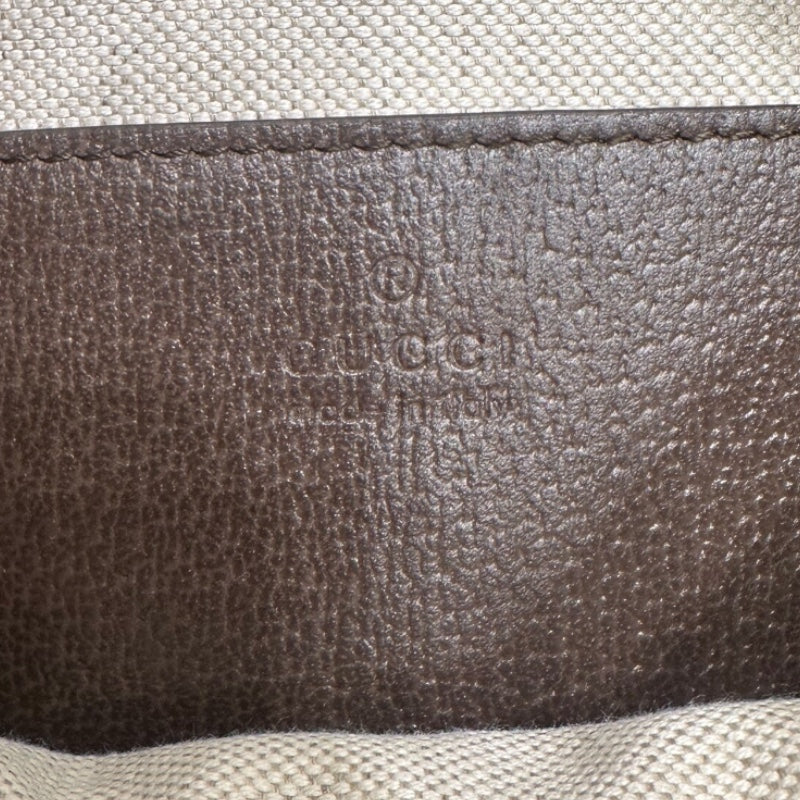 グッチ GUCCI オフィディア　ミニショルダーバッグ ベージュ×エボニー GGスプリーム キャンバス レディース ショルダーバッグ