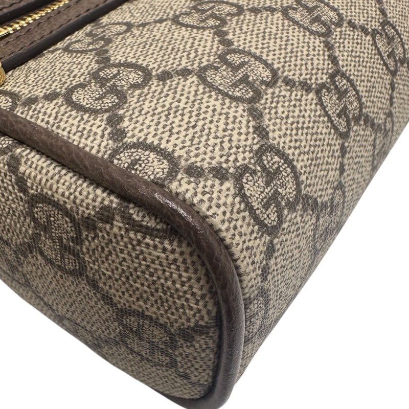 グッチ GUCCI オフィディア　ミニショルダーバッグ ベージュ×エボニー GGスプリーム キャンバス レディース ショルダーバッグ
