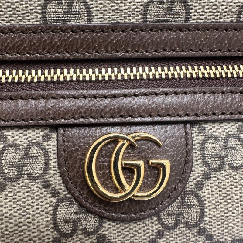 グッチ GUCCI オフィディア　ミニショルダーバッグ ベージュ×エボニー GGスプリーム キャンバス レディース ショルダーバッグ