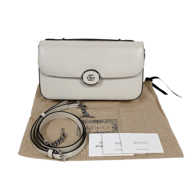 グッチ GUCCI ダブルG　ショルダー 739721 レザー ユニセックス ショルダーバッグ