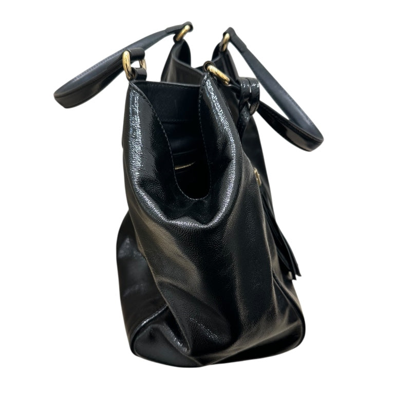グッチ GUCCI ソーホー　インターロッキング　Gトートバッグ 282309 ブラック パテントレザー レディース ハンドバッグ