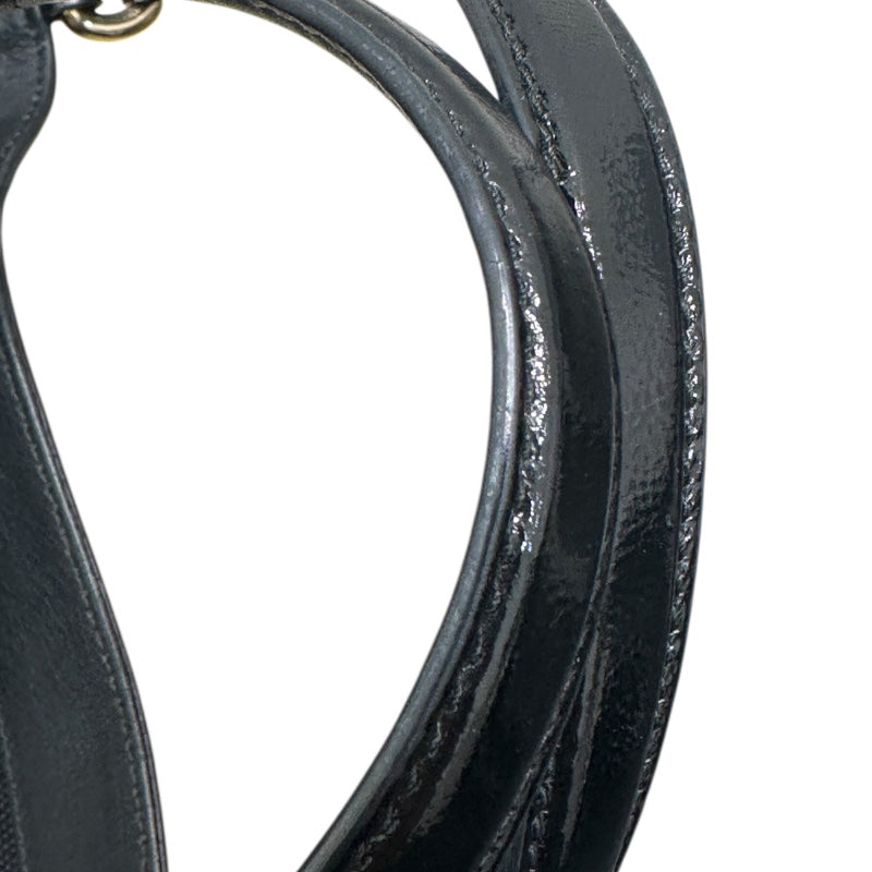 グッチ GUCCI ソーホー　インターロッキング　Gトートバッグ 282309 ブラック パテントレザー レディース ハンドバッグ