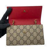 グッチ GUCCI チェリー付き GGスプリーム ミニバッグ 481291 ブラウン GGスプリームキャンバス レディース ショルダーバッグ