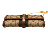 グッチ GUCCI ジャッキー1961　チェーン付きコンチネンタルウォレット 652681 ブラウン GGスプリーム レディース ウォレットチェーン