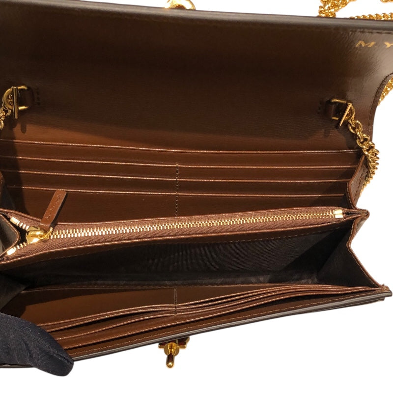 グッチ GUCCI ジャッキー1961　チェーン付きコンチネンタルウォレット 652681 ブラウン GGスプリーム レディース ウォレットチェーン