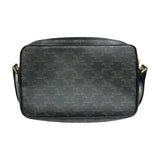 セリーヌ CELINE ミディアム メッセンジャーバッグ 194502 ブラック トリオンフキャンバス/タン ユニセックス ショルダーバッグ