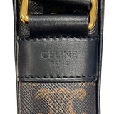 セリーヌ CELINE ミディアム メッセンジャーバッグ 194502 ブラック トリオンフキャンバス/タン ユニセックス ショルダーバッグ