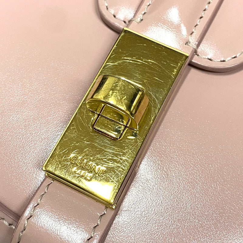 セリーヌ CELINE ブザス16 スモール 188013 ピンク ゴールド金具 スムースカーフ レディース ショルダーバッグ