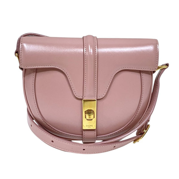 セリーヌ CELINE ブザス16 スモール 188013 ピンク ゴールド金具 スムースカーフ レディース ショルダーバッグ