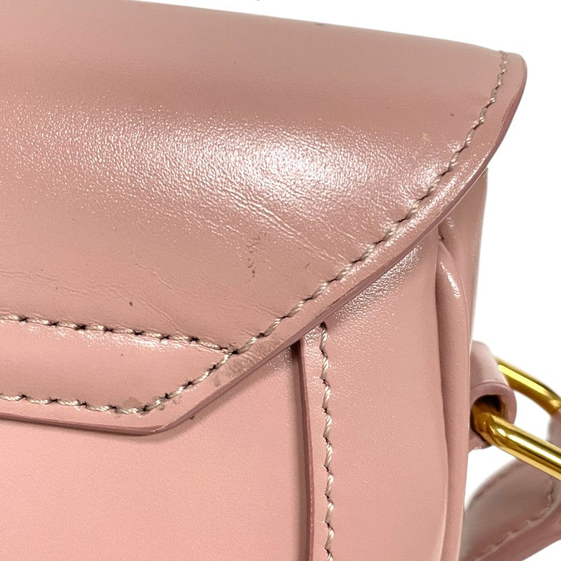 セリーヌ CELINE ブザス16 スモール 188013 ピンク ゴールド金具 スムースカーフ レディース ショルダーバッグ