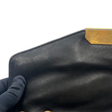 シャネル CHANEL バイアスステッチ フラップバッグ ブラック ゴールド金具 ラムスキン レディース ショルダーバッグ