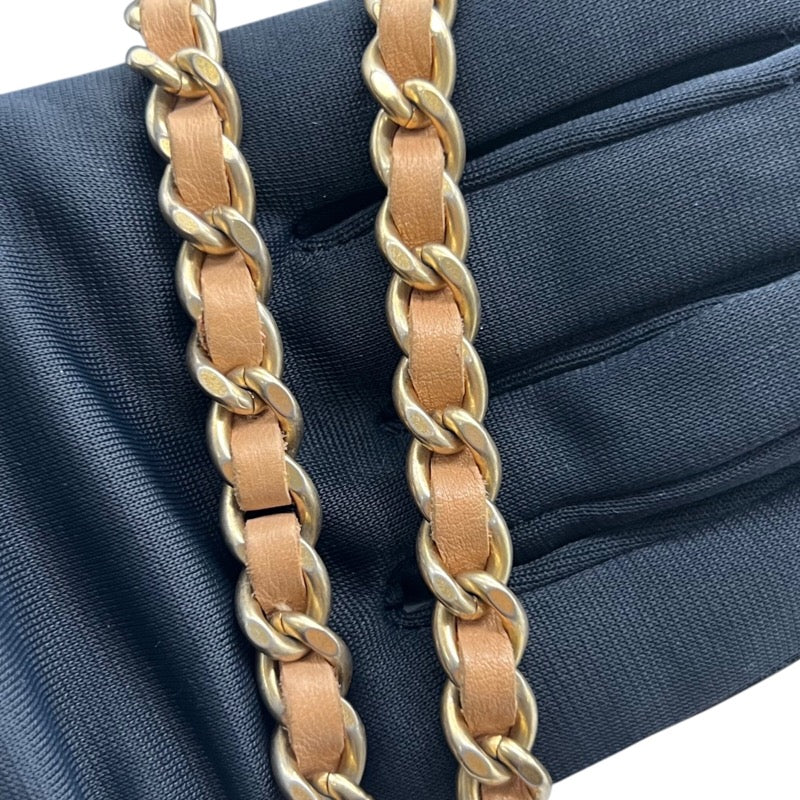 シャネル CHANEL バイアスステッチ フラップバッグ ブラック ゴールド金具 ラムスキン レディース ショルダーバッグ