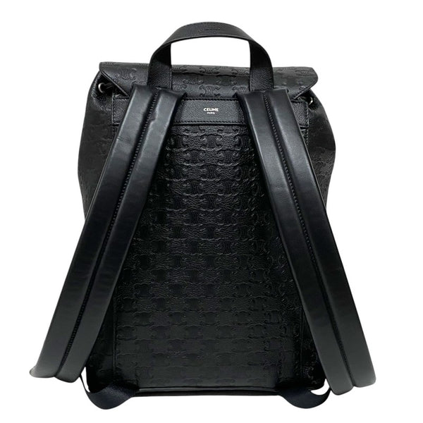セリーヌ CELINE トリオンフ バックパック 120813 ブラック エンボスカーフ メンズ リュック デイパック