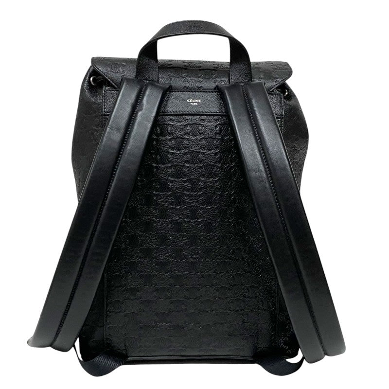 セリーヌ CELINE トリオンフ バックパック 120813 ブラック エンボスカーフ メンズ リュック デイパック