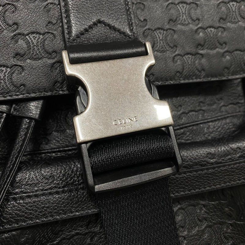 セリーヌ CELINE トリオンフ バックパック 120813 ブラック エンボスカーフ メンズ リュック デイパック