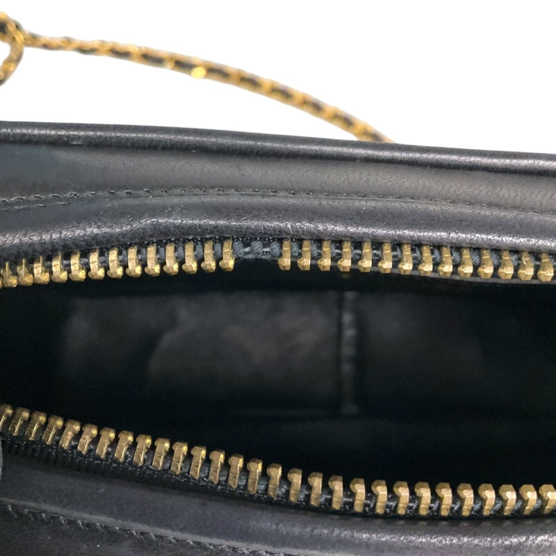 シャネル CHANEL ココマーク　フリンジショルダーバッグ ブラック ラムスキン レディース ショルダーバッグ