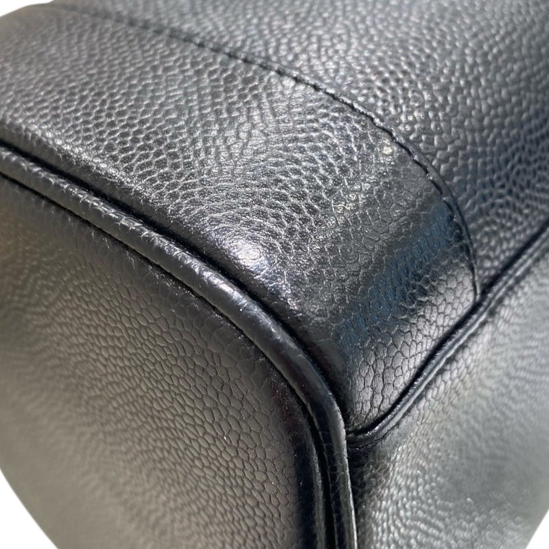 シャネル CHANEL ココマーク バニティバッグ A01998 ブラック キャビア レディース ポーチ