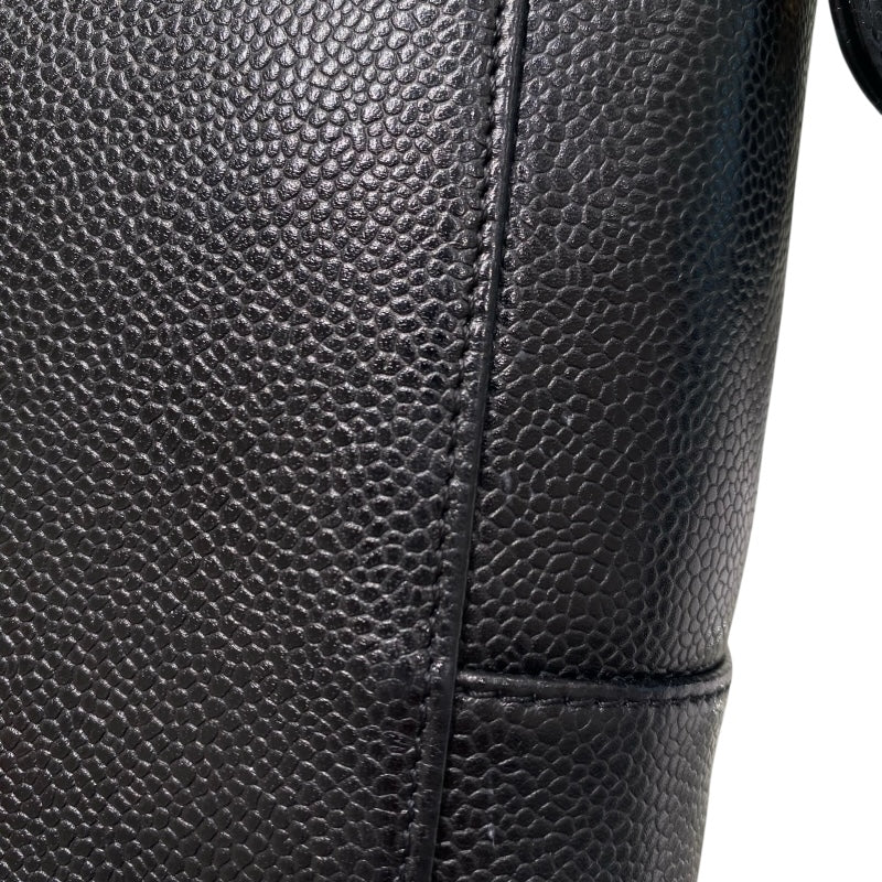 シャネル CHANEL ココマーク バニティバッグ A01998 ブラック キャビア レディース ポーチ