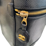 シャネル CHANEL ココマーク バニティバッグ A01998 ブラック キャビア レディース ポーチ