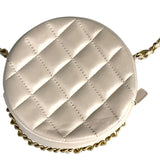 シャネル CHANEL マトラッセ　ラウンドパース AP0739 ベージュ ラムスキン レディース ショルダーバッグ