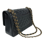 シャネル CHANEL デカマトラッセ30 A58600 ブラック ゴールド金具 キャビアスキン レディース ショルダーバッグ