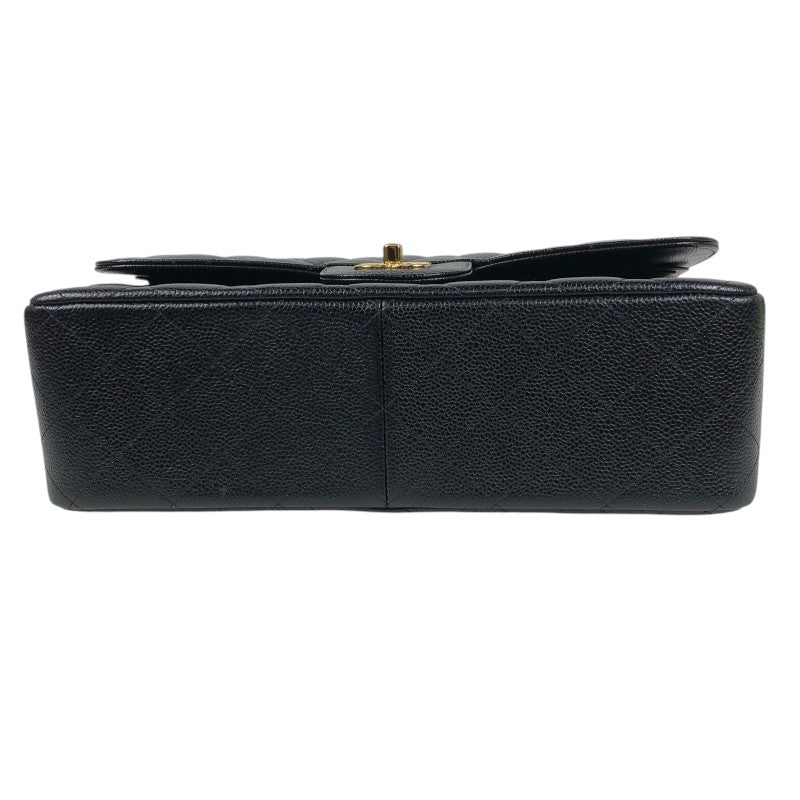 シャネル CHANEL デカマトラッセ30 A58600 ブラック ゴールド金具 キャビアスキン レディース ショルダーバッグ
