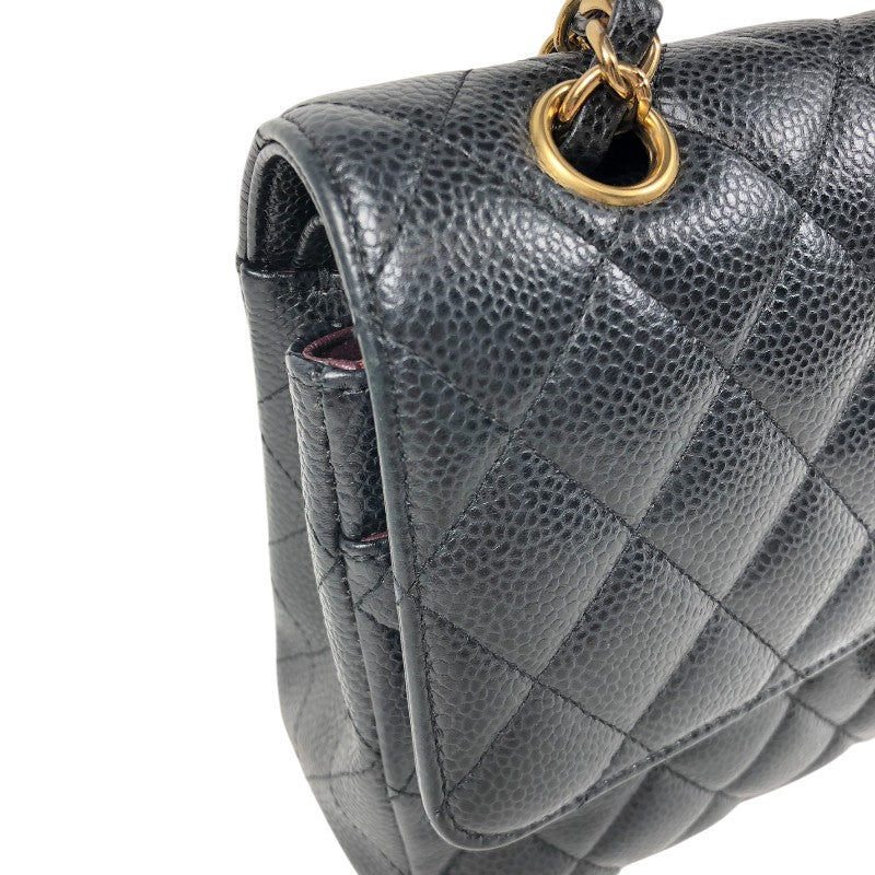シャネル CHANEL マトラッセ25 A01112 ブラック ゴールド金具 キャビアスキン レディース ショルダーバッグ