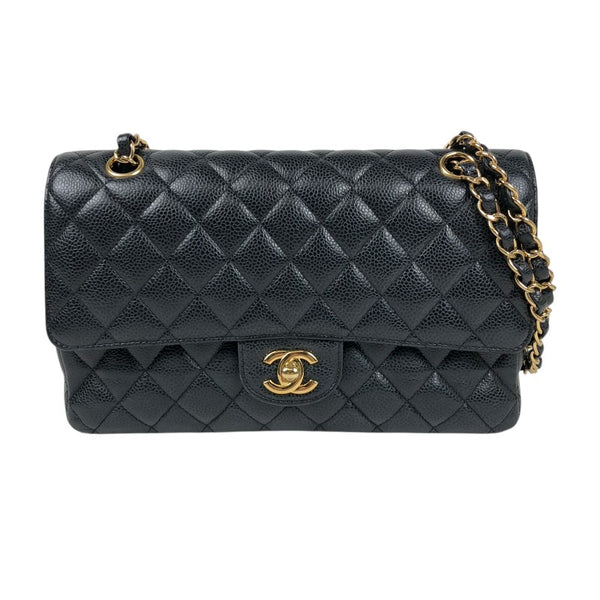 シャネル CHANEL マトラッセ25 A01112 ブラック ゴールド金具 キャビアスキン レディース ショルダーバッグ