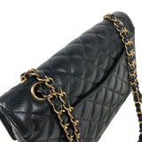 シャネル CHANEL マトラッセ25 A01112 ブラック ゴールド金具 キャビアスキン レディース ショルダーバッグ