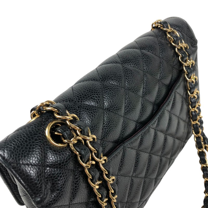 シャネル CHANEL マトラッセ25 A01112 ブラック ゴールド金具 キャビアスキン レディース ショルダーバッグ