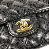 シャネル CHANEL マトラッセ25 A01112 ブラック ゴールド金具 キャビアスキン レディース ショルダーバッグ