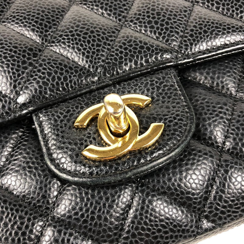 シャネル CHANEL マトラッセ25 A01112 ブラック ゴールド金具 キャビアスキン レディース ショルダーバッグ