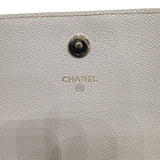 シャネル CHANEL ボーイシャネル　チェーンウォレット ホワイト キャビアスキン レディース ショルダーバッグ